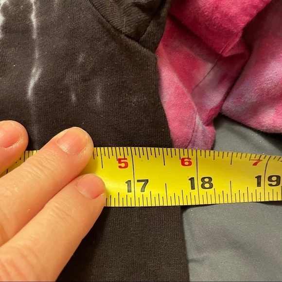 Tie dye tshirt x-ray bones skeleton lightning tshirt S spooky Halloween - Picture 5 of 6